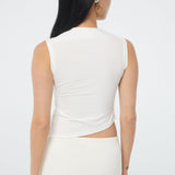 Back of Selma Tank - White