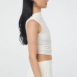 Side of Selma Tank - White