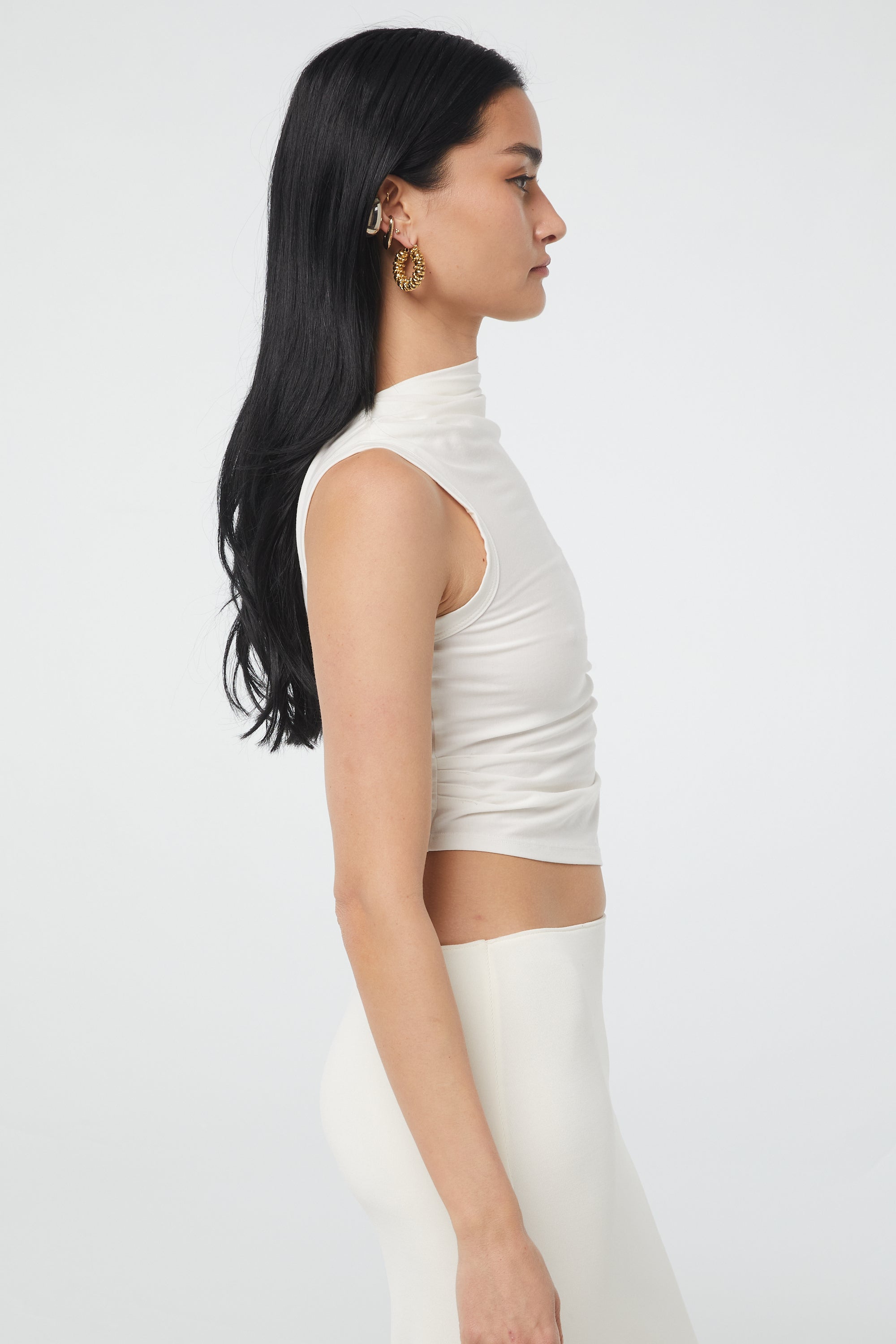 Side of Selma Tank - White