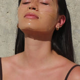 Brightening Collagen Mask on face