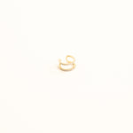 Open pave 14K Solid Gold Ear Cuff
