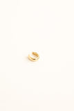 Gold curved 14K Solid Gold Ear Cuff