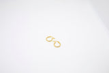 Mini Thin Gold Plated Hoops